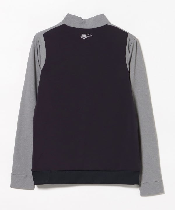 ORANGE LABEL / 切替 ストレッチ モックネック ロングスリーブシャツ