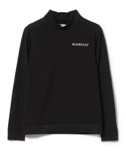 ORANGE LABEL / 切替 ストレッチ モックネック ロングスリーブシャツ