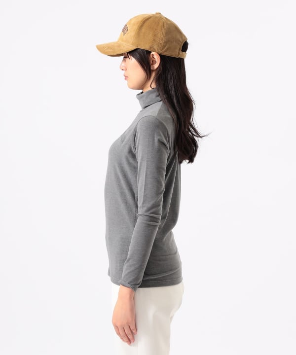 ORANGE LABEL / アーチロゴ ストレッチ モックネク シャツ Model：H170 B74 W60 H86　Size：M