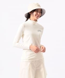ORANGE LABEL / アーチロゴ ストレッチ モックネク シャツ