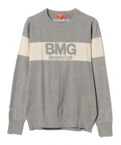 〈WOMEN〉BEAMS GOLF ORANGE LABEL / ラインロゴ 14ゲージ ニット