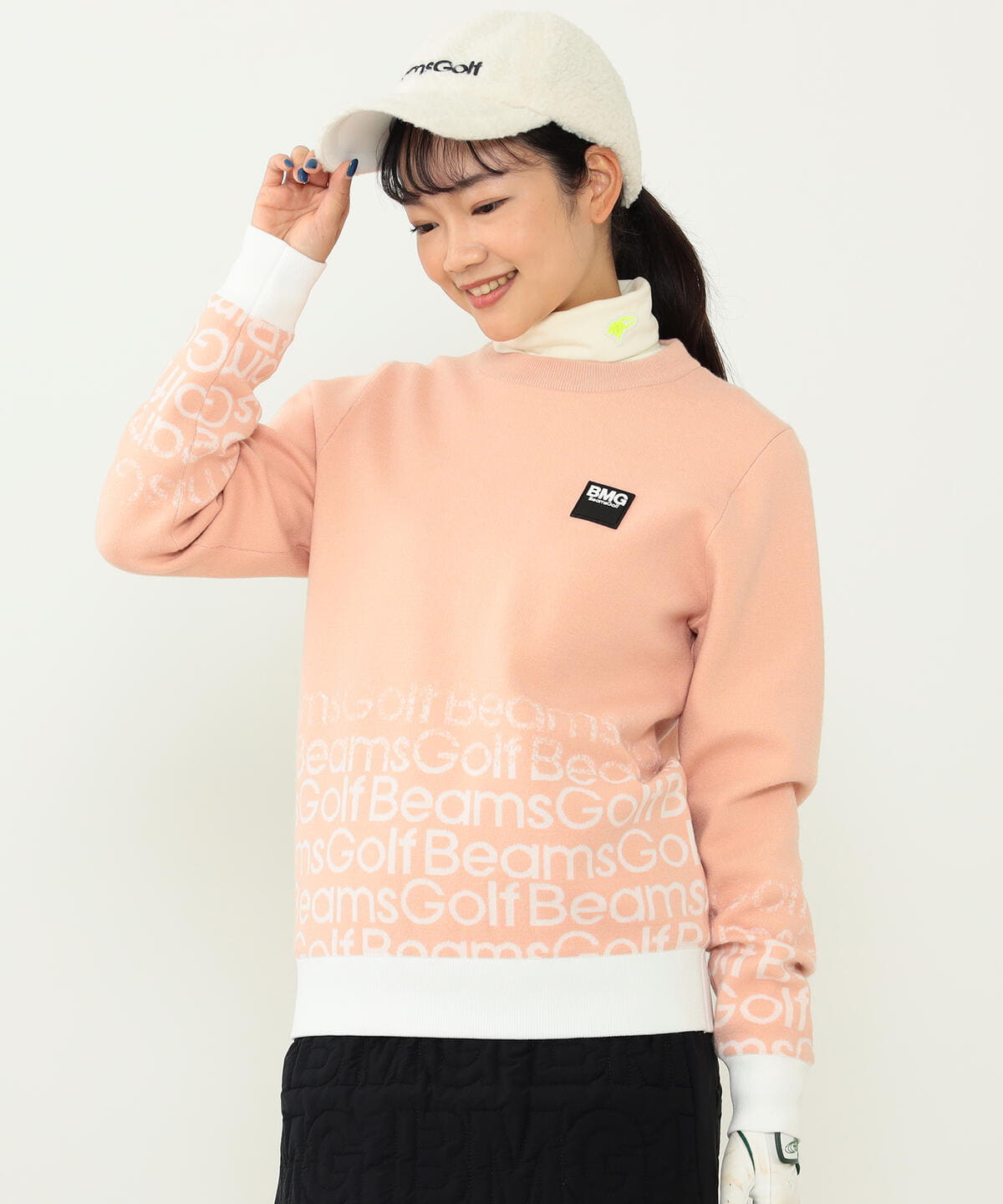 BEAMS GOLF（ビームス ゴルフ）【予約】〈WOMEN〉BEAMS GOLF ORANGE LABEL / 裏付き グラデーション ニット（トップス  ニット・セーター）通販｜BEAMS