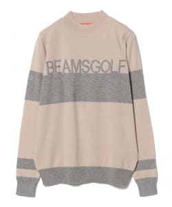 ORANGE LABEL / パネルボーダー モックネックニット