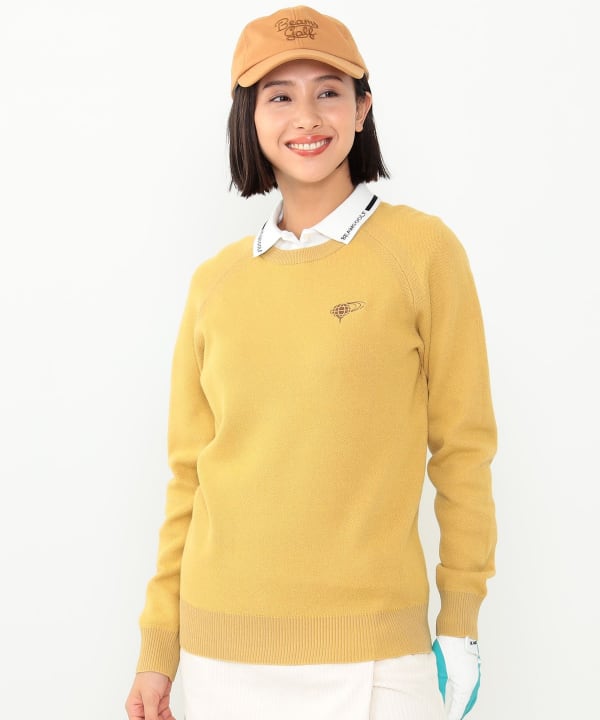 WOMEN〉BEAMS GOLF ORANGE LABEL / フェードカラー コットンニット-