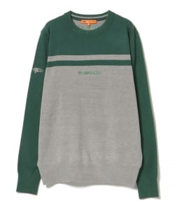 ORANGE LABEL / バイカラー クルーネック ニット