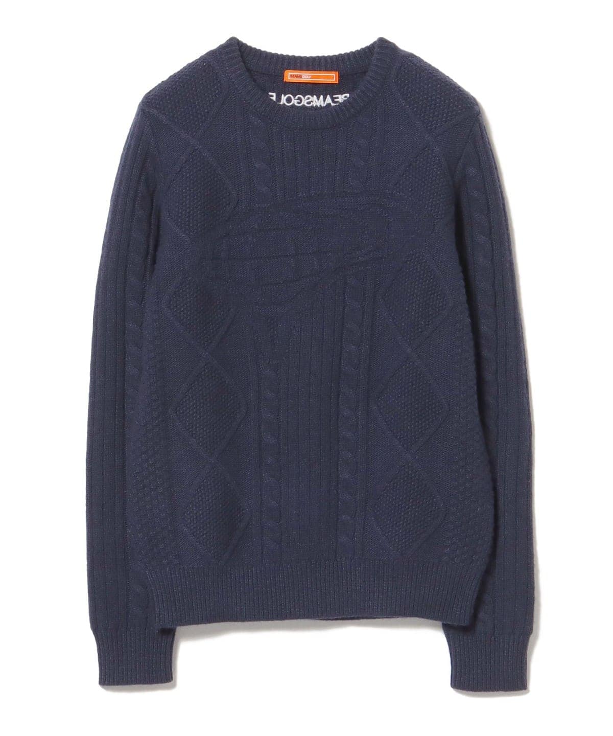 〈WOMEN〉ORANGE LABEL / 地球ロゴ ジャカードニット トップス WOMEN NAVY ONE SIZE 〈WOMEN〉ORANGE LABEL / 地球ロゴ ジャカードニット トップス WOMEN NAVY ONE SIZE