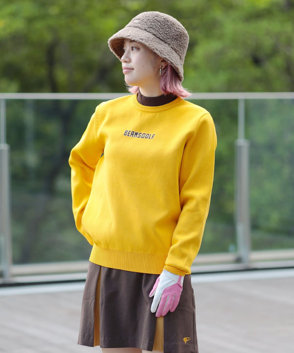 BEAMS GOLF（ビームス ゴルフ）〈WOMEN〉ORANGE LABEL / フェイク レイヤード モックネック ニット（トップス ニット ・セーター）通販｜BEAMS