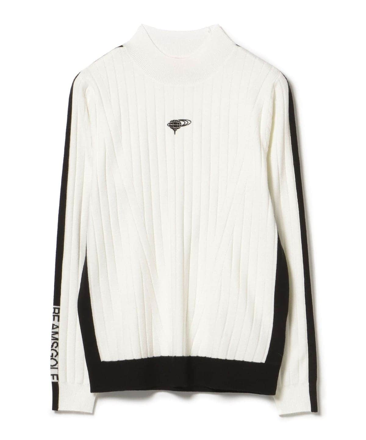 ORANGE LABEL / バイカラー ワイドリブ モックネック プルオーバー トップス WOMEN WHITE S ORANGE LABEL / バイカラー ワイドリブ モックネック プルオーバー トップス WOMEN WHITE S