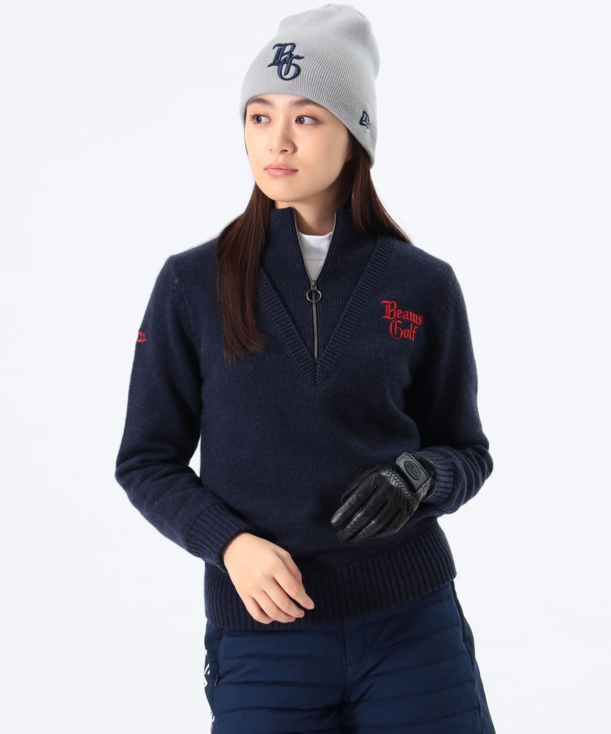 BEAMS GOLF（ビームス ゴルフ）【1/16新規値下げ】ORANGE LABEL / エアシャット 裏付き ハーフジップ ニット  プルオーバー（トップス ニット・セーター）通販｜BEAMS