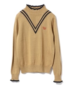 BEAMS GOLF ORANGE LABEL / Vライン フリルニット