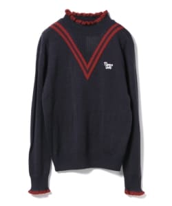 BEAMS GOLF ORANGE LABEL / Vライン フリルニット