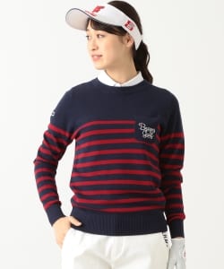 BEAMS GOLF ORANGE LABEL / ボーダー ニット