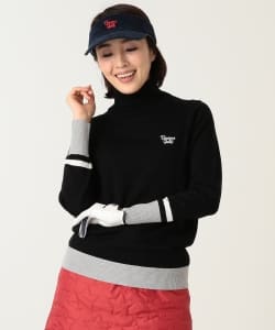 BEAMS GOLF ORANGE LABEL / 配色 タートル ニット