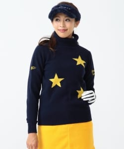 BEAMS GOLF ORANGE LABEL / 3スター タートル ニット