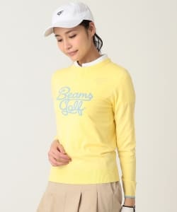 BEAMS GOLF ORANGE LABEL / スクリプト インターシャ ニット