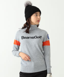 BEAMS GOLF ORANGE LABEL / スペースロゴ タートルネック ニット