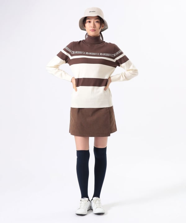 BEAMS GOLF（ビームス ゴルフ）ORANGE LABEL / 2WAY ボーダー ニット