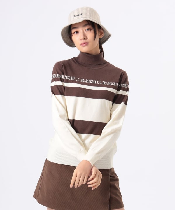 BEAMS GOLF（ビームス ゴルフ）ORANGE LABEL / 2WAY ボーダー ニット