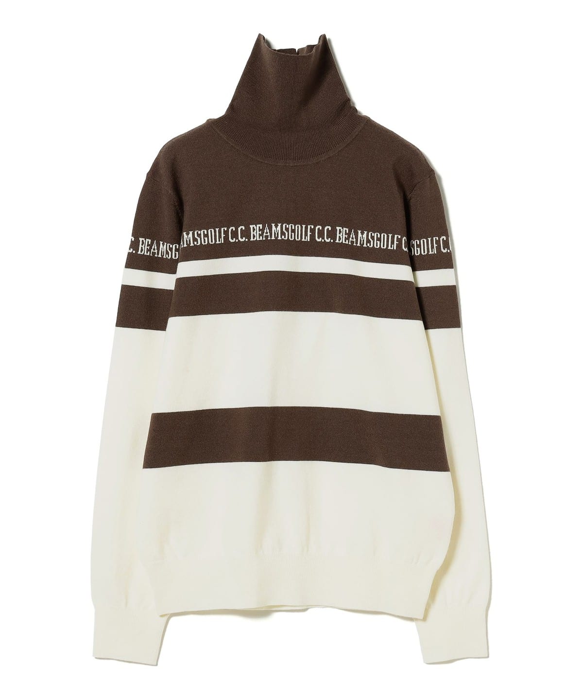 新品未使用BEAMS GOLF / BORDER ニットプルオーバーXL BEAMS GOLF BEAMS GOLF ORANGE / 2-Way Border Knit Pullover (Tops