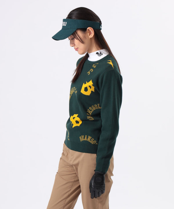 BEAMS GOLF（ビームス ゴルフ）ORANGE LABEL / ロゴ総柄 プル