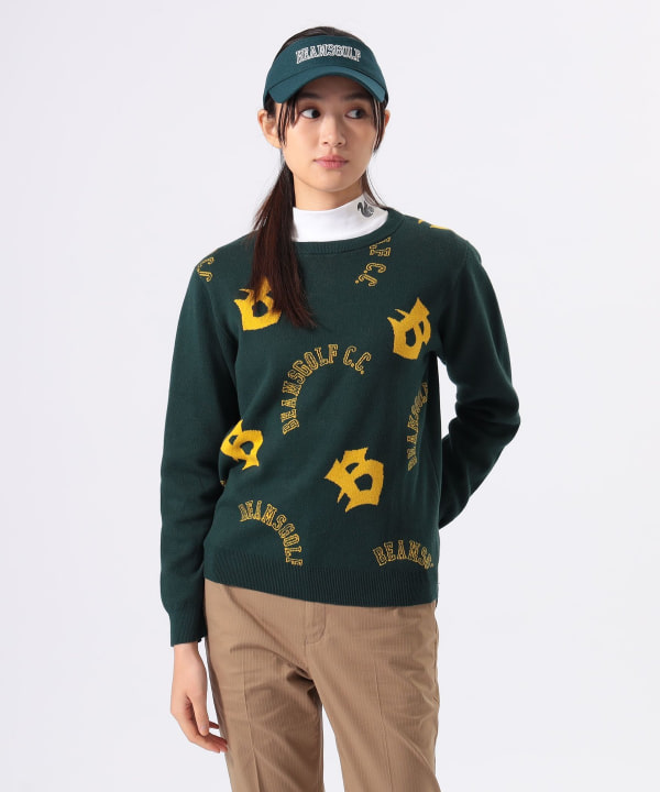 BEAMS GOLF（ビームス ゴルフ）ORANGE LABEL / ロゴ総柄 プル