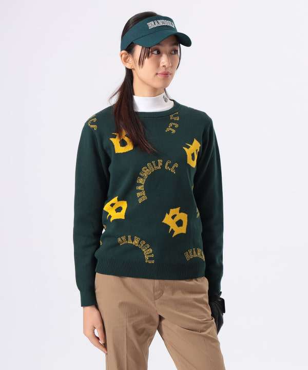 BEAMS GOLF（ビームス ゴルフ）ORANGE LABEL / ロゴ総柄 プル