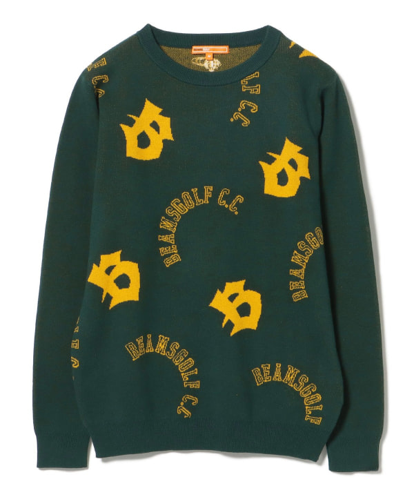 BEAMS GOLF（ビームス ゴルフ）ORANGE LABEL / ロゴ総柄 プル
