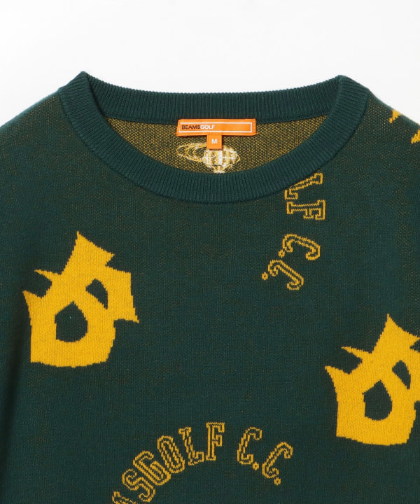BEAMS GOLF（ビームス ゴルフ）ORANGE LABEL / ロゴ総柄 プル