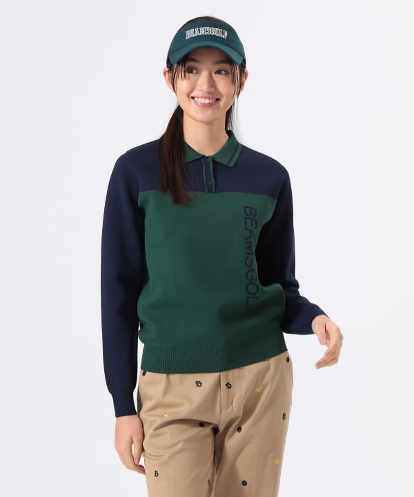 BEAMS GOLF ORANGE LABEL / メンフィス柄 ニットLサイズ BEAMS GOLF（ビームス ゴルフ）【+15%ポイントUP】ORANGE LABEL