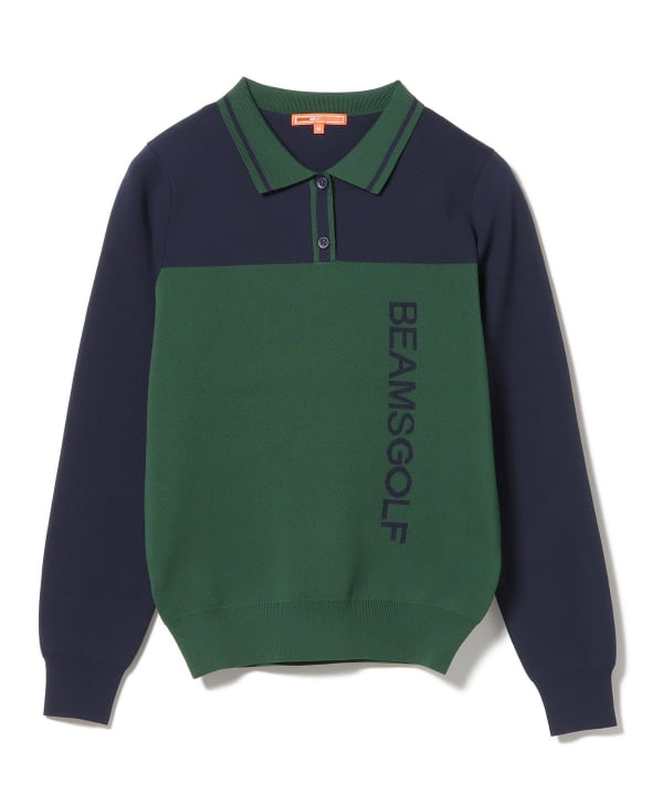 BEAMS GOLF（ビームス ゴルフ）ORANGE LABEL / バイカラー ポロ襟
