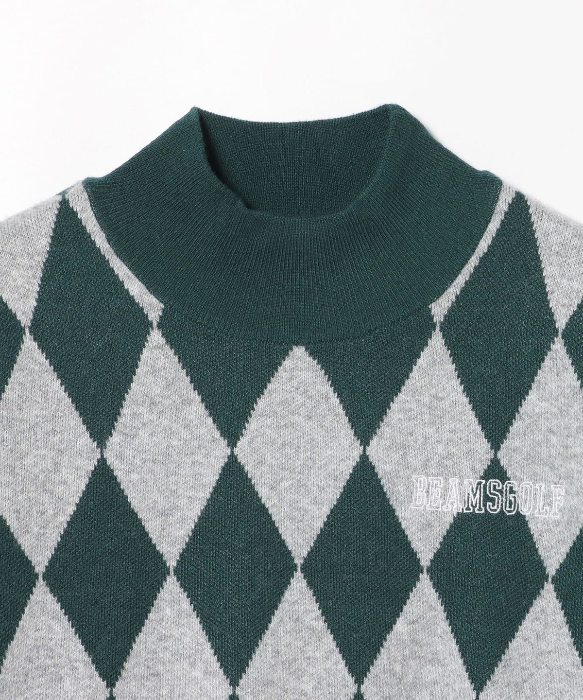 【タグつき】　ビームスゴルフ　アーガイル　薄手　ニット　Lサイズ BEAMS GOLF（ビームス ゴルフ）ORANGE LABEL / アーガイル ニット プル