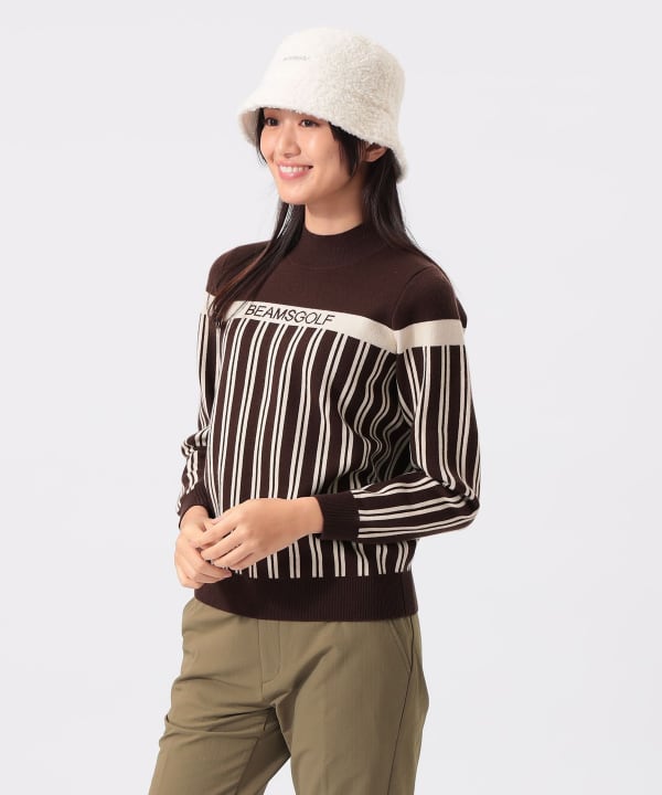 BEAMS GOLF（ビームス ゴルフ）ORANGE LABEL / ストライプ ニット
