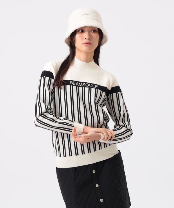 BEAMS GOLF（ビームス ゴルフ）ORANGE LABEL / ストライプ ニット