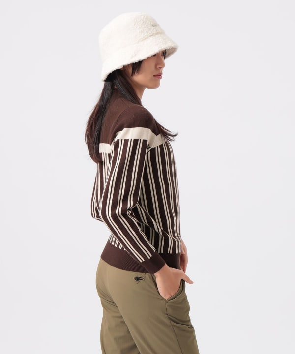 【新品未使用】BEAMS GOLF ストライプタートルネックニット BEAMS GOLF（ビームス ゴルフ）ORANGE LABEL / ストライプ