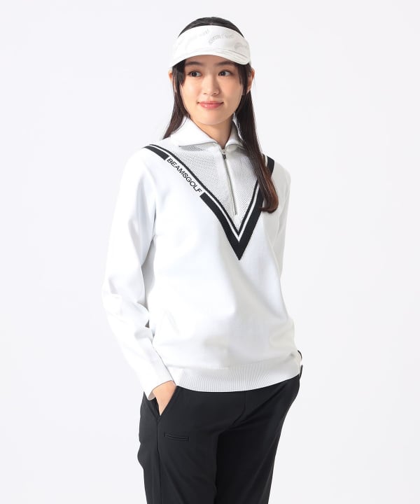 BEAMS GOLF（ビームス ゴルフ）ORANGE LABEL / ハーフジップ Vライン