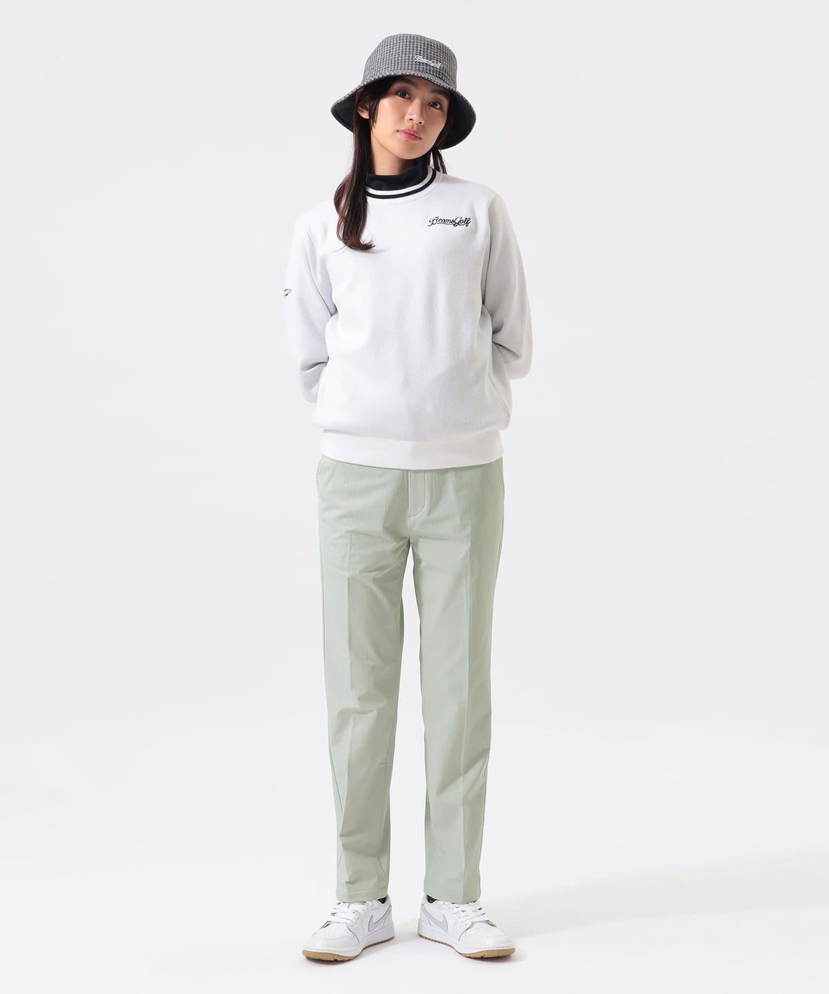 BEAMS GOLF BEAMS GOLF LABEL / Air Shut Vertical Logo Knit