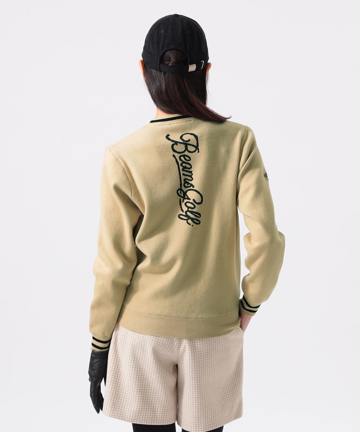 BEAMS GOLF BEAMS GOLF LABEL / Air Shut Vertical Logo Knit