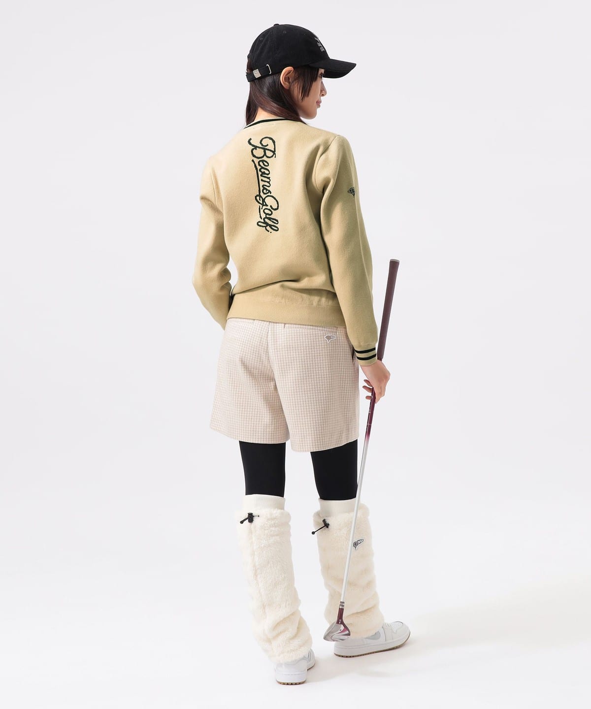 BEAMS GOLF BEAMS GOLF LABEL / Air Shut Vertical Logo Knit