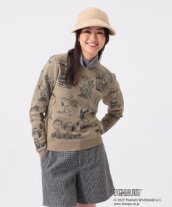 〈WOMEN〉THE PEANUTS GANG ジャカード ニット