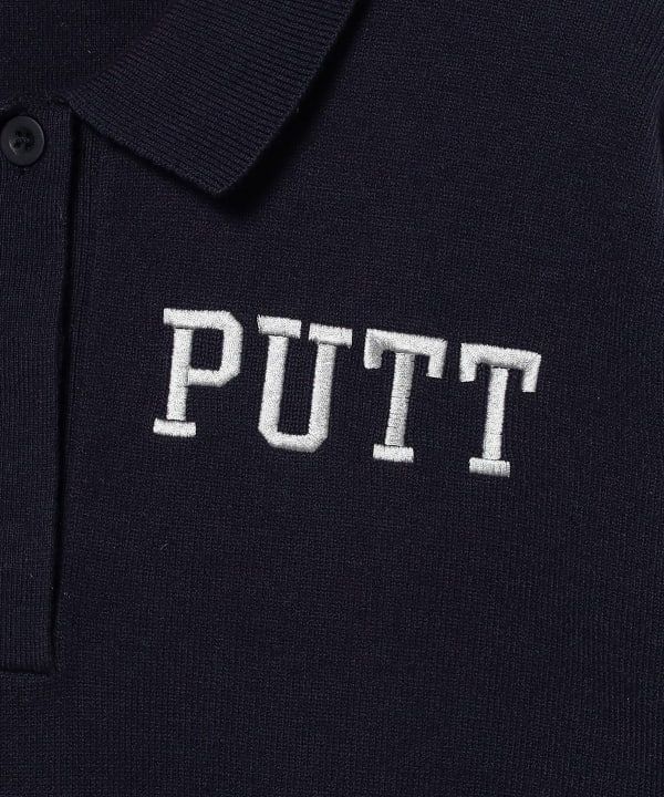 ORANGE标/PUTT 标志翻领针织套头衫