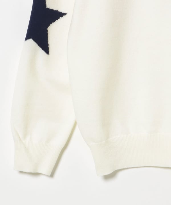 ORANGE LABEL / PUTT ロゴ 襟付き ニット プルオーバー．