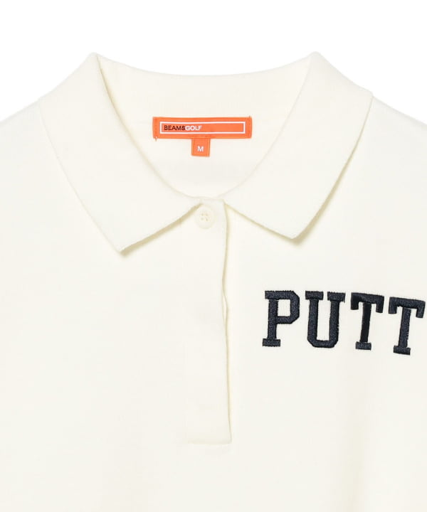 ORANGE标/PUTT 标志翻领针织套头衫