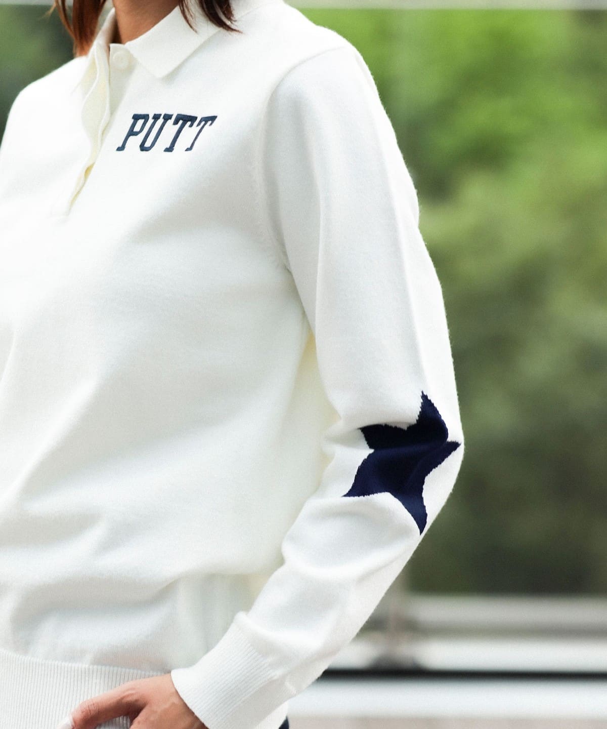 BEAMS GOLF（ビームス ゴルフ）ORANGE LABEL / PUTT ロゴ 襟付き