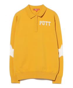 ORANGE LABEL / PUTT Logo Collared Knit Pullover