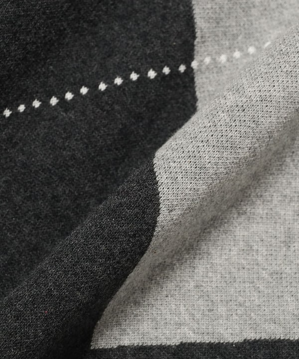 ORANGE LABEL / ビッグ アーガイル コットン ニット プルオーバー
