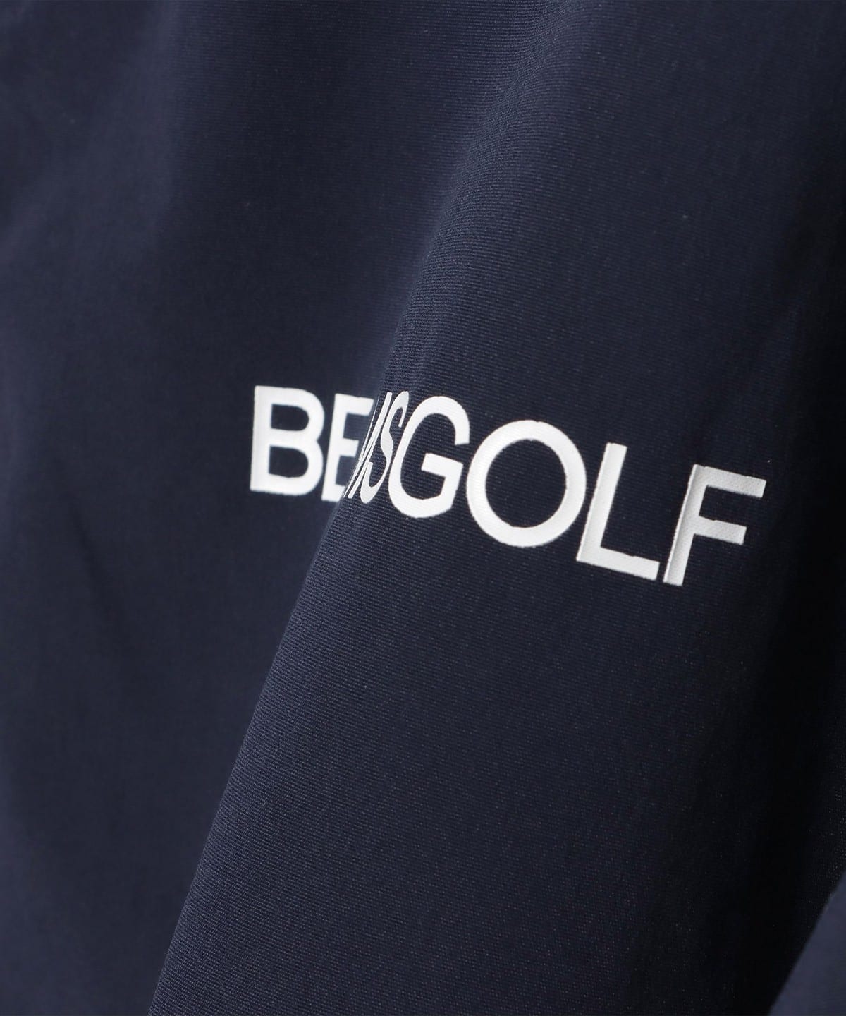 美品 BEAMS GOLF 撥水 ストレッチ ダブルフルジップ ブルゾン 黒 BEAMS GOLF ORANGE LABEL（ビームス ゴルフ オレンジ レーベル