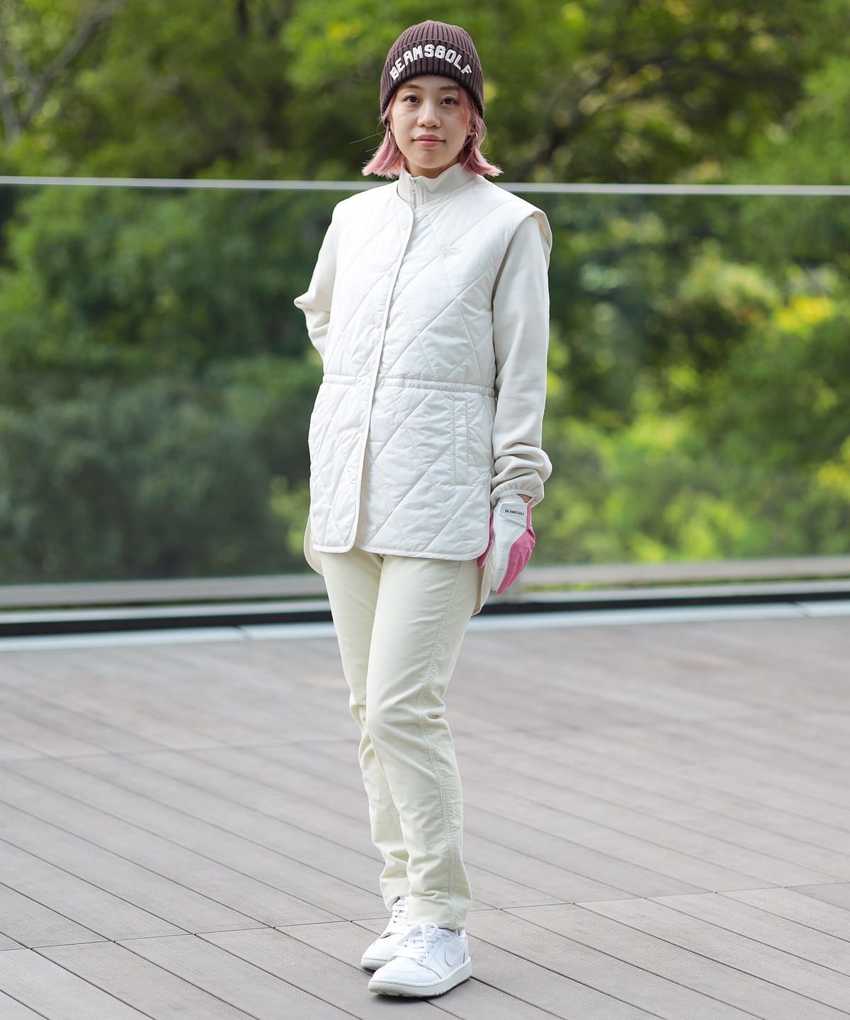 BEAMS GOLF ビームスゴルフ　レディース　 3WAY レイヤードブルゾン BEAMS GOLF（ビームス ゴルフ）ORANGE LABEL / 3WAY レイヤード