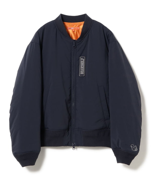 【M】ビームスゴルフ ストレッチ ネイビー アウター ブルゾン 中綿 M】ビームスゴルフ ストレッチ ネイビー アウター ブルゾン 中綿