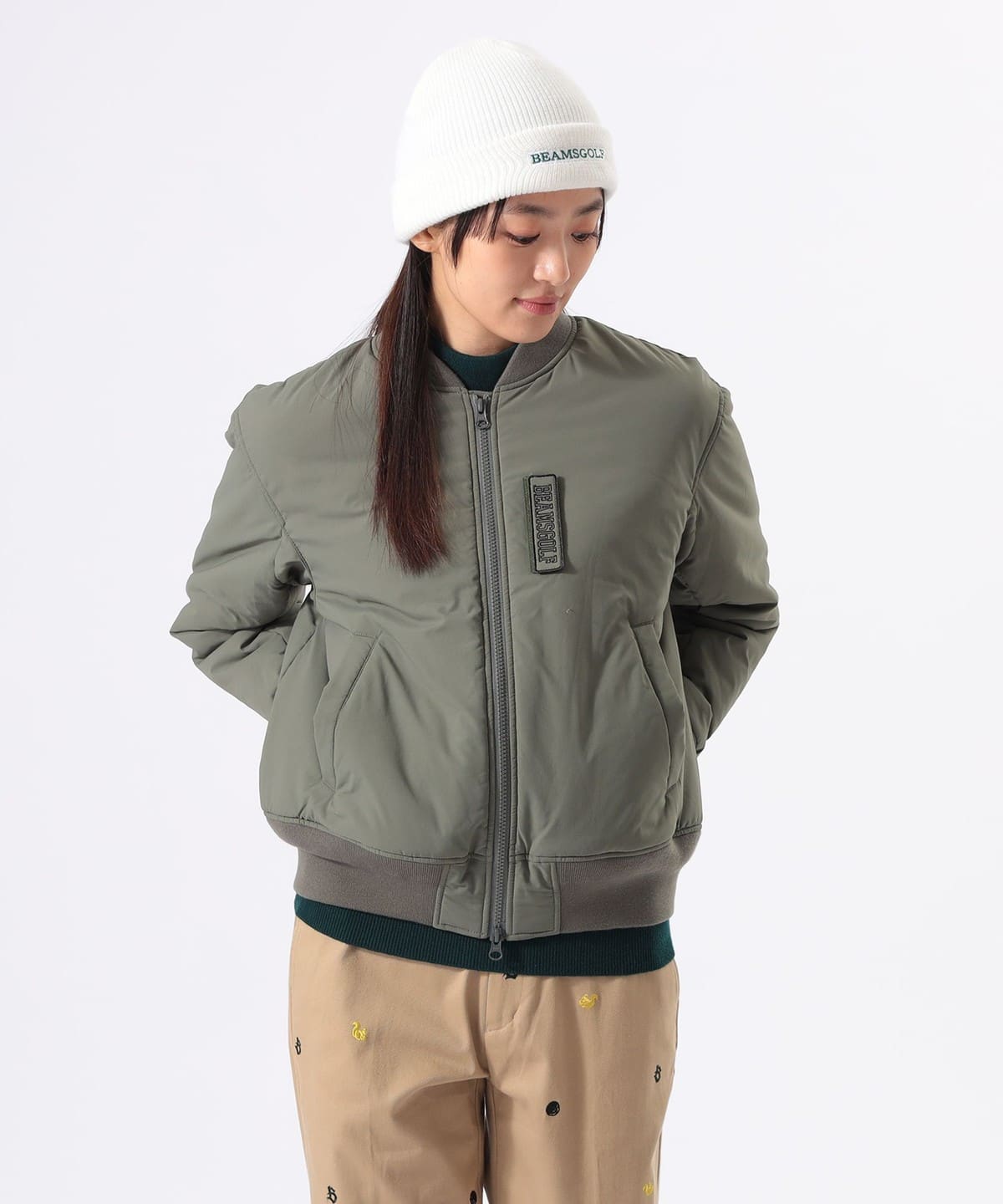 ORANGE LABEL / 撥水 中綿入り ストレッチボンバー ブルゾン. ブルゾン WOMEN OLIVE S ORANGE LABEL / 撥水 中綿入り ストレッチボンバー ブルゾン. ブルゾン WOMEN OLIVE S