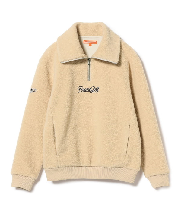 BEAMS GOLF（ビームス ゴルフ）ORANGE LABEL / ボア ハーフジップ プル